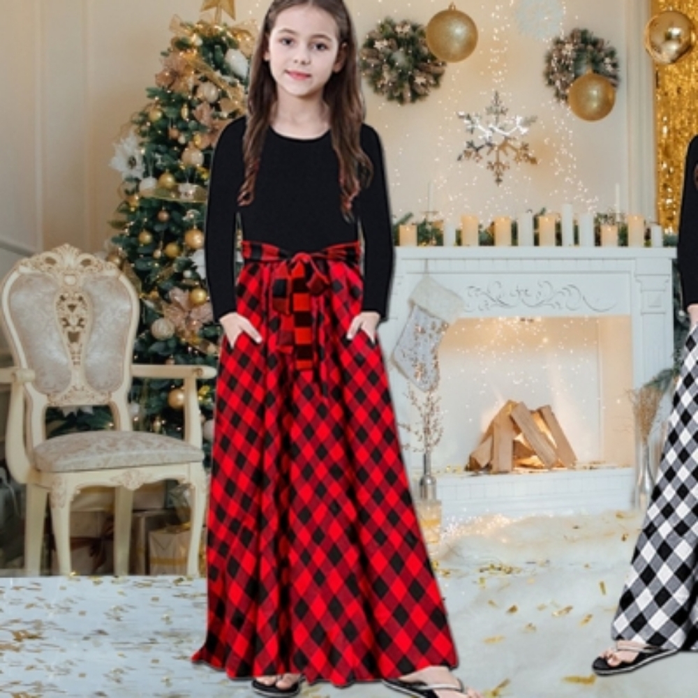 Kymidy Plaid Maxi Dress